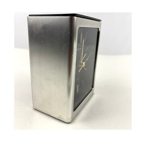 VTG Seiko Desk Clock Award Empire Retro MCM Props Business Elegant - Picture 3 of 10